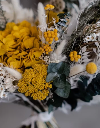 bouquet de fleurs sechées