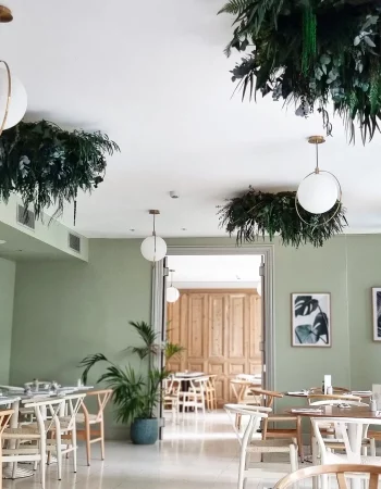 plafond vegetal restaurant